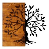 Cumpara ieftin Decoratiune de perete Trelbo, Pako World, Lemn de pin, Natural, 58x3x58 cm