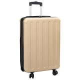 Valiză Pliabilă Carcasă Dură vidaXL 24 Champagne 43x27x66 cm ABS Bej