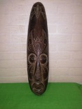 Arta africana SCULPTURA in LEMN de esenta exotica - masca tribala 49 cm