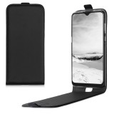 Husa pentru Alcatel 1S (2020), Piele ecologica, Negru, 54800.01, Silicon, Kwmobile