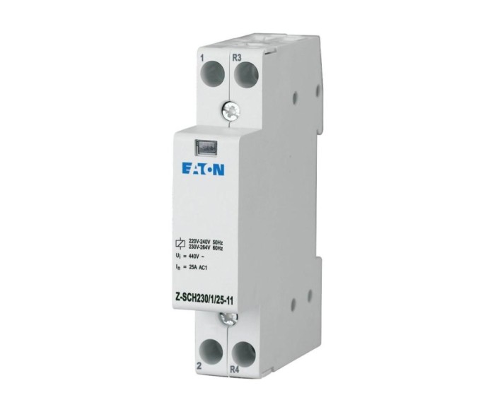 Contactor modular 25A 1ND+1NI 230V Eaton Z-SCH230 1 25-11