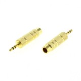 ADAPTATOR JACK STEREO DE 6,35MM LA 3,5MM PLACAT AUR x2 buc, Otb