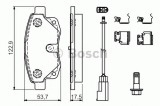 Set placute frana,frana disc FORD TRANSIT platou / sasiu (2006 - 2014) BOSCH 0 986 494 614