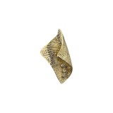 Cumpara ieftin Pandantiv Aur 14K cu Diamante Leoni Cedar, Design Pliat, 30mm, 0.059ct, 3.48g