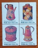 U.S.A- &#039;&#039;ARTA-Popularea din Pennsylvania&#039;&#039;-SET de 4 timbre-Nestampilate