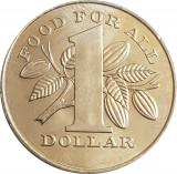 Trinidad Tobago 1 Dolar 1979 - (FAO - Food for All) V17, 32 mm KM-38 UNC !!!, America de Nord