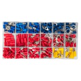 Set conectori electrici izolati, 420 piese, &icirc;n organizator NEO TOOLS