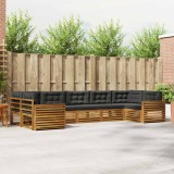 Cumpara ieftin Set de canapele de exterior 7 buc. 7-Locuri Natural si Antracit