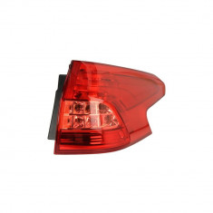 Stop spate lampa Citroen C5, 01.2008- model BREAK, Combi, partea Dreapta, partea exteRioara, tip bec LED+P21/5W+P21W, cu suport becuri, Varroc