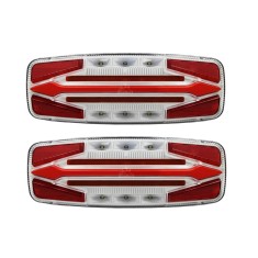Set stopuri LED cu 5 functii pentru remorca camion - marker neon, frana, semnalizare dinamica, marsarier si ceata, 12V-24V