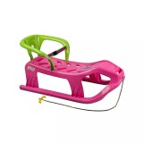 Cumpara ieftin Sanie copii Marmat Snow Star Z cu spatar - Roz