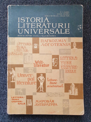 ISTORIA LITERATURII UNIVERSALE. Manual clasa a XI-a - Barbu, Drimba foto