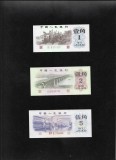 Set China 1 + 2 + 5 jiao unc posibil false