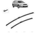 Cumpara ieftin Set 2 Stergatoare SKODA OCTAVIA II Combi (1Z5) 2004-2013, parbriz, Bosch Aerotwin