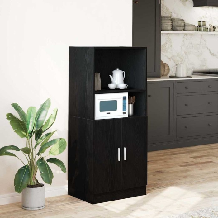 vidaXL Dulap de bucătărie, negru, 57x41,5x131,5 cm, lemn prelucrat 860122