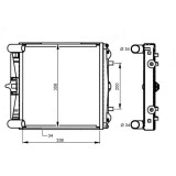 Radiator racire Porsche 911 (996) Carrera/Carrera 4, 1997-07.2001 Motorizare 3, 4 B6 221kw, Porsche Boxster (986), 1996-08.1999 Motor 2, 5 B6 150kw B, SRLine