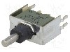 Intrerupator ac&amp;#355;ionat prin apasare, 2 pozitii, mod comutare ON-(ON), SPDT, NKK SWITCHES - M2B15AA5G13