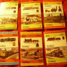 Serie Tuvalu 1985 Locomotive , 6 perechi