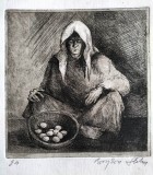 Cumpara ieftin Bogdan STIHI (1929-2009)-&quot;Precupeaţa&quot;, gravură, 1995