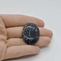 Cabochon obsidian fulg de nea 33x25x6mm c89