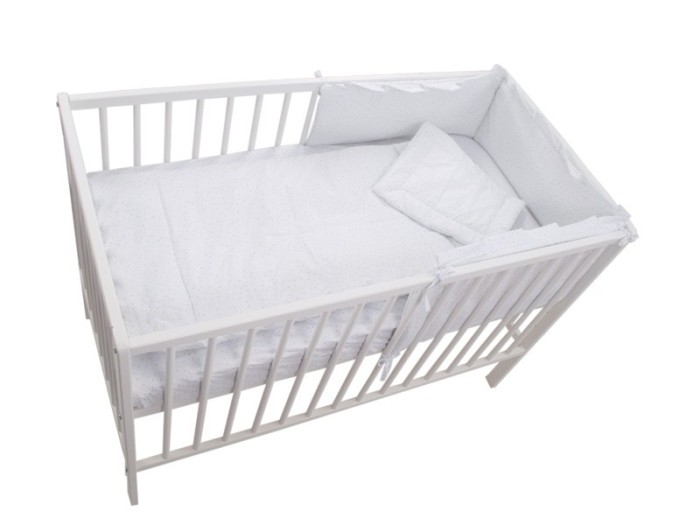 Lenjerie MyKids Little Stars Verde 4 Piese 120x60 GreatGoods Plaything