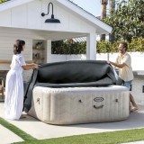 INTEX &Icirc;nvelitoare pentru spa INTEX Gri &icirc;nchis 196 x 196 x 72 cm PVC 42035642