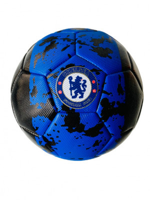 Minge fotbal Chelsea Londra, albastru negru, marime 5 foto