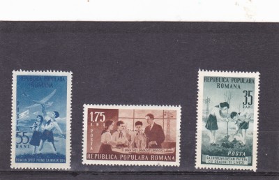 ROMANIA 1953 LP 343 PIONIERI SERIE MNH foto