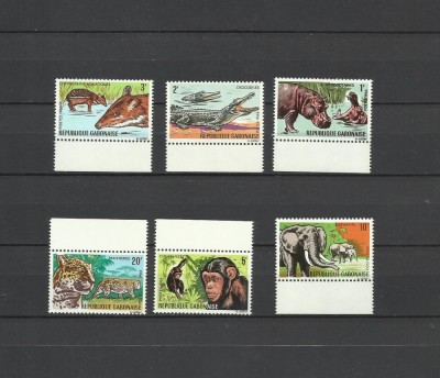 GABON 1967 FAUNA ANIMALE SALBATICE foto