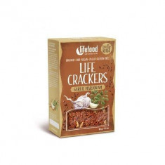 Life Crackers cu usturoi si maghiran raw bio 90g foto