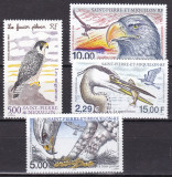 St.Pierre si Miquelon 1997/98/99/2001 fauna pasari MI 726/757/776/829 MNH, Nestampilat