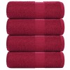 vidaXL Prosoape Bordo 30x30 cm, 4 Buc, Bumbac 100%, 360 g/m&sup2;, Oeko-Tex - Prosoape de Maini, Fata, Bucatarie