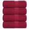 vidaXL Prosoape de baie 4 buc. FROGN Bordeaux 30x30 cm 100% bumbac 136729