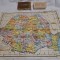 ALCATUITI HARTA RSR - Joc Romanesc complet tip Puzzle, jucarie veche anul 1969