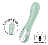 Vibrator Gonflabil Air Pump Vibrator 3, 12 Moduri Vibratii, Silicon, USB, Verde, 20.8 cm