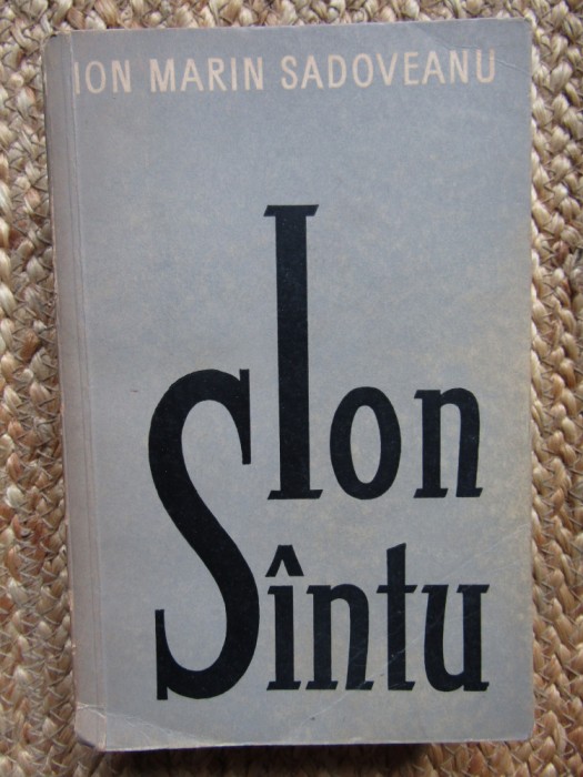 ION SINTU-ION MARIN SADOVEANU