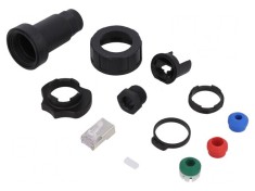 Mufă RJ45 Buccaneer Ethernet 8P Poliamidă Aurit 24AWG