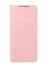 HUSA Smartphone Samsung, pt Galaxy S21+, tip smart book cover, poliuretan, Smart LED View, roz, &quot;EF-NG996PPEGEE&quot;