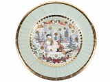 Set 8 farfurii Craciun hartie multicolora II &Oslash; 21 cm