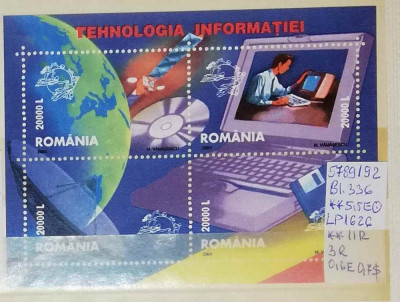 2004 Tehnologia informatiei Bl.336 LP1626 MNH Pret 2,5+1 Lei foto