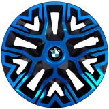 Set 4 Capace Roti 16 inchi, Best Albastru-Negru, Compatibile Cu BMW