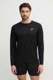 Asics longsleeve pentru alergare Core culoarea negru, neted, 2011D219