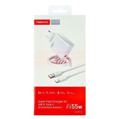 Incarcator retea Fast Charge USB - Type-C 55W TRANYOO EU3-C foto