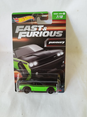 bnk jc Hot Wheels 2023 - Dodge Challenger Drift Car - Fast&amp;amp;Furious 2 7/10 foto
