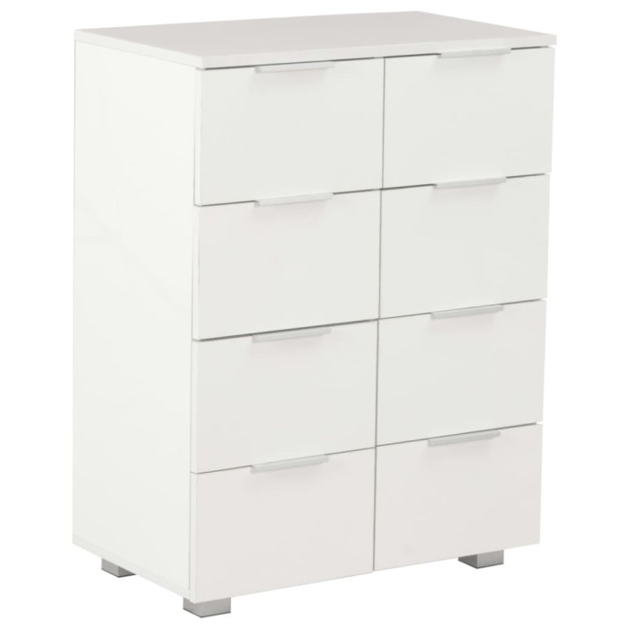 Dulap, alb extralucios, 60x35x80 cm, lemn prelucrat