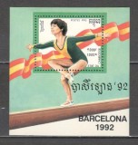 Cambodgea.1992 Olimpiada de vara BARCELONA-Bl. MC.760, Nestampilat