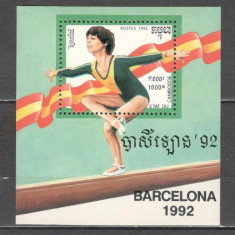 Cambodgea.1992 Olimpiada de vara BARCELONA-Bl. MC.760
