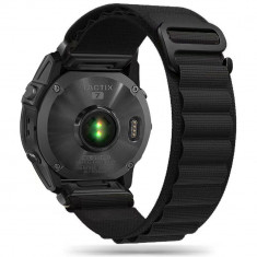 Curea Tech-Protect Nylon Pro pentru Garmin Fenix 5/6/6 Pro/7 Negru