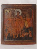 Rara Icoana veche pe lemn, Sfantul Iuan Evanghelistul si scene din viata lui, documentatie, sec. 17, 30,3x27cm