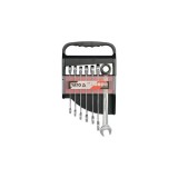 Set 7 chei combinate cu clichet 10-19mm Cod: YT-0208 Automotive TrustedCars